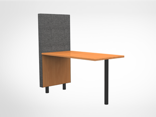 Wall table with leg support